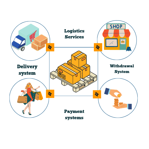 Doorstep delivery illustration