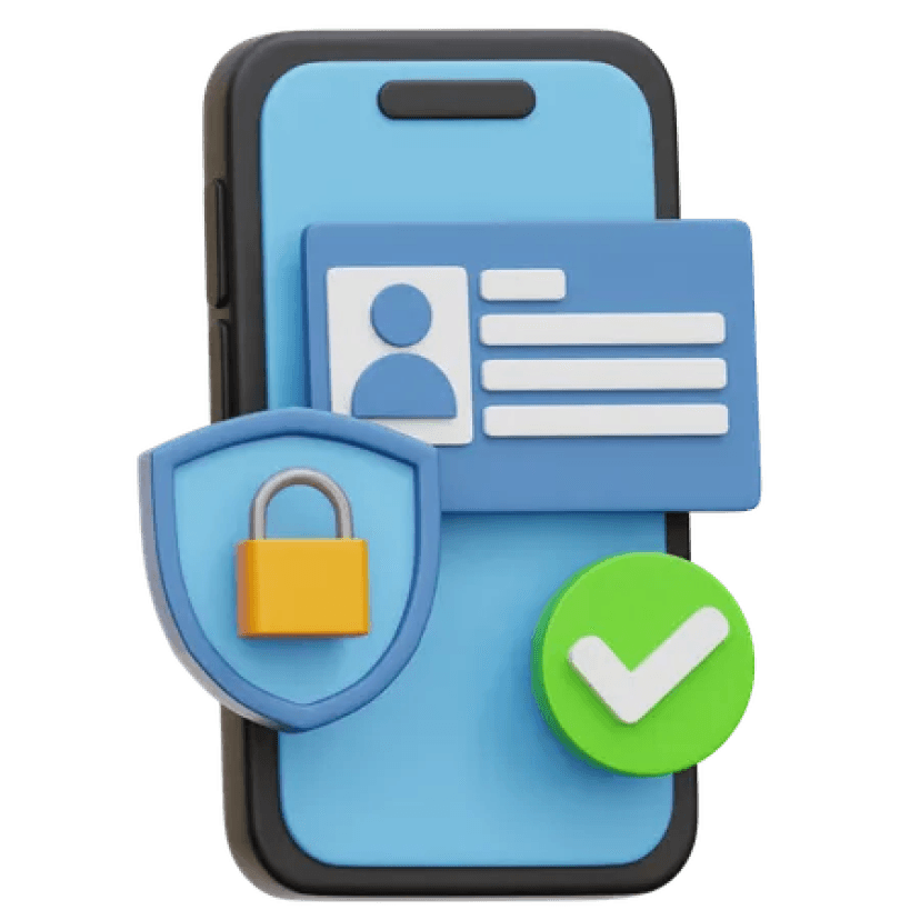 Secure account verification illustration